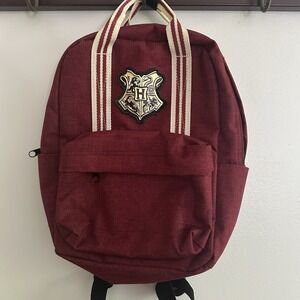Harry Potter Hogwarts School Crest Mini Backpack‎ School Bag Maroon